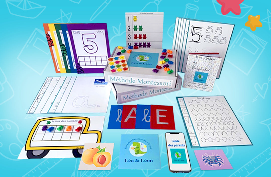 La box Léa et Léon : Une approche personnalisée pour apprendre à lire et écrire avec notre box Montessori